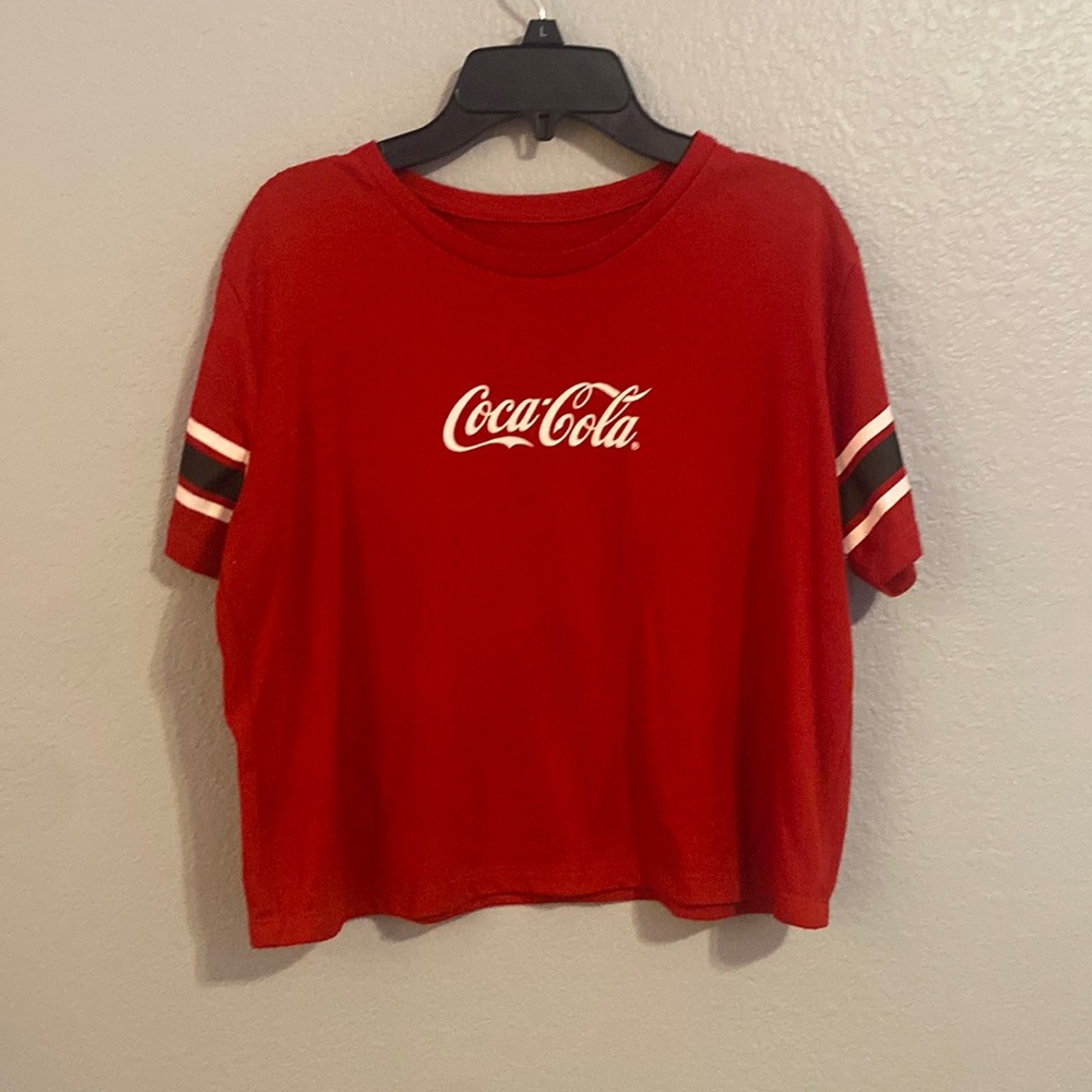 Red Coca Cola Ice Cold Women’s Crop jersey